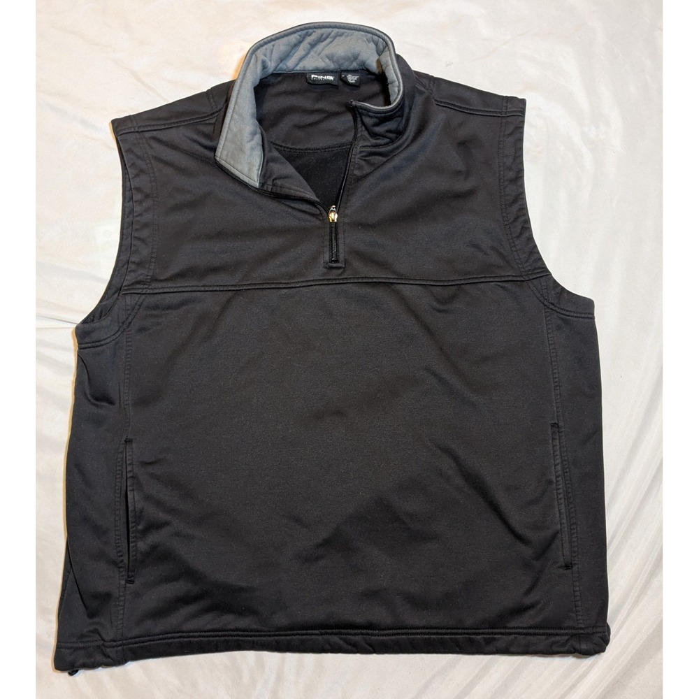 Ping Men's Black 1/4 Zip Sleeveless Golf Shirt With Pockets Size XL‎
